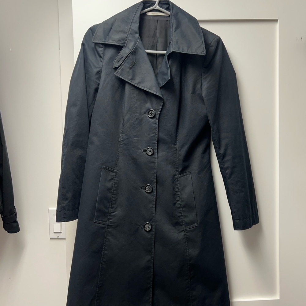 Tiger of Sweden Elegant Black Trench Coat
